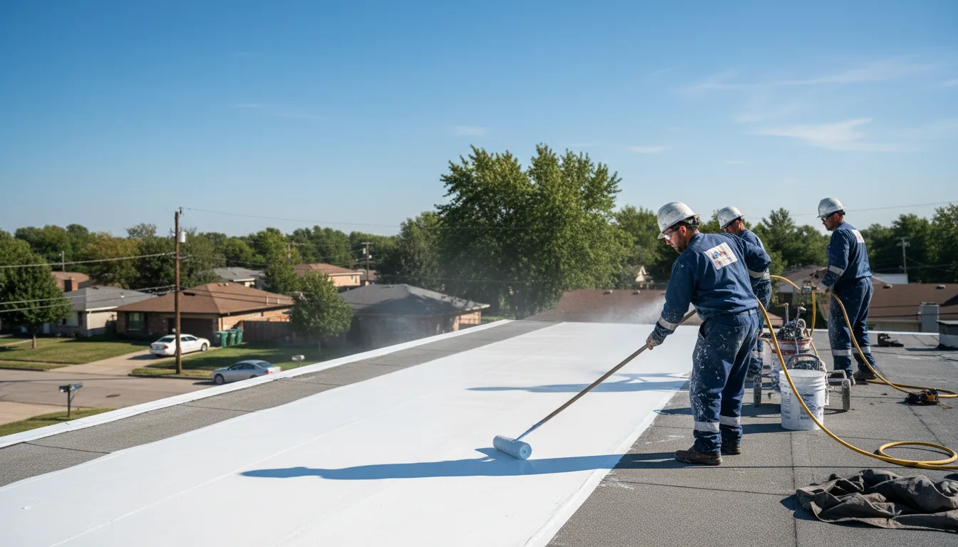 Commercial roof coating in Coal City, IL near me